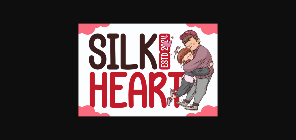 Silk Heart Font Poster 6