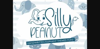 Silly Peanut Font Poster 1