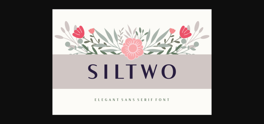 Siltwo Font Poster 3
