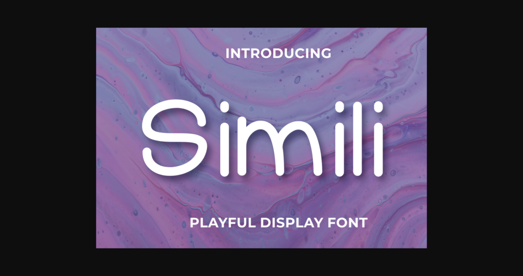 Simili Font Poster 1