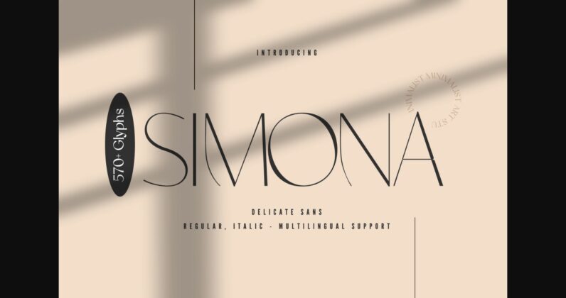 Simona Font Poster 3