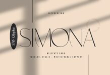 Simona Font Poster 1