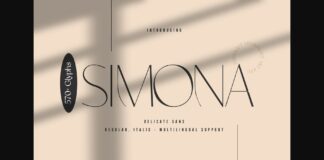 Simona Font Poster 1