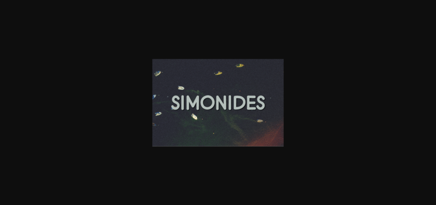 Simonides Font Poster 3