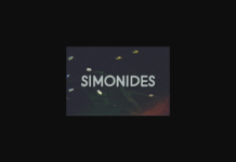 Simonides Font Poster 1