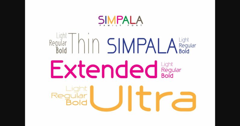 Simpala Font Poster 4