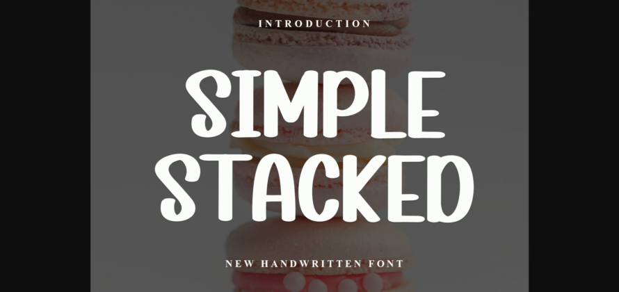 Simpel Stacked Font Poster 3