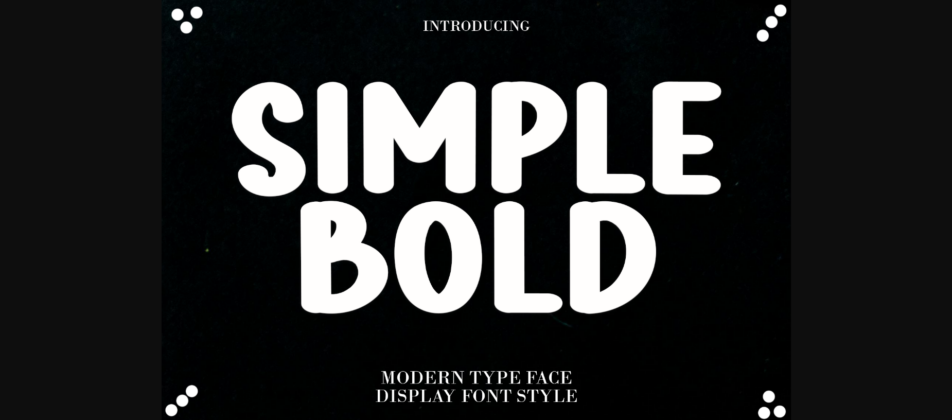 Simple Bold Font Poster 3