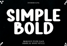Simple Bold Font Poster 1