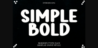 Simple Bold Font Poster 1