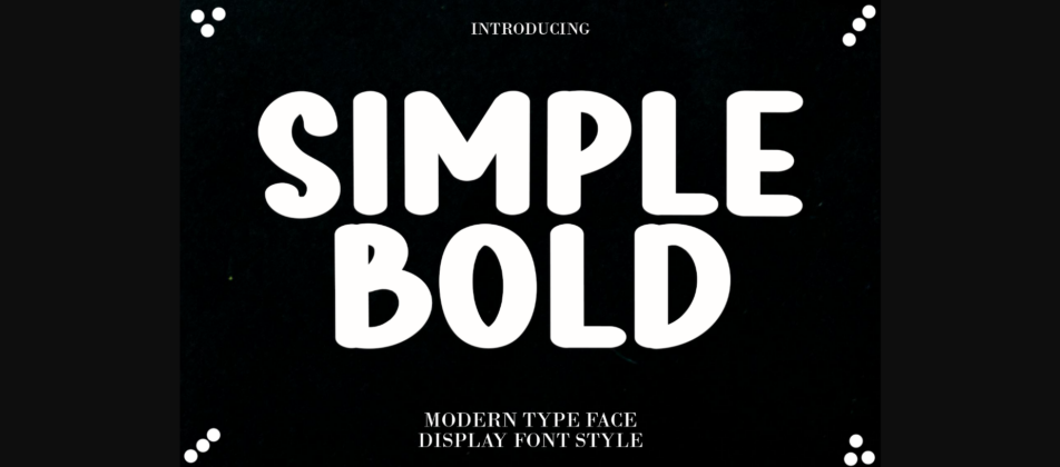 Simple Bold Font Poster 1