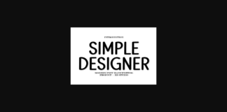 Simple Designer Font Poster 1