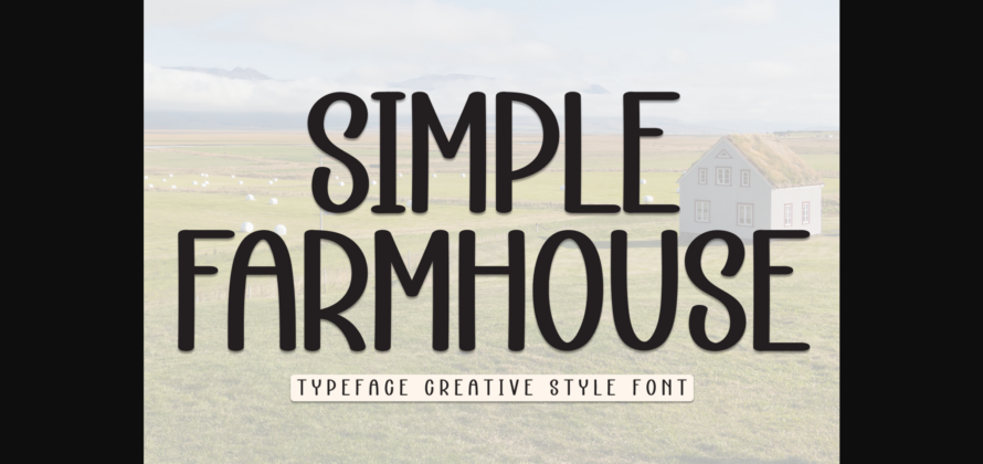 Simple Farmhouse Font Poster 3