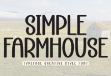 Simple Farmhouse Font Poster 1