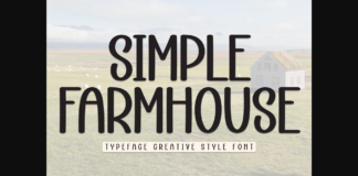 Simple Farmhouse Font Poster 1