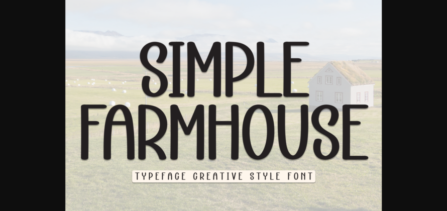 Simple Farmhouse Font Poster 1