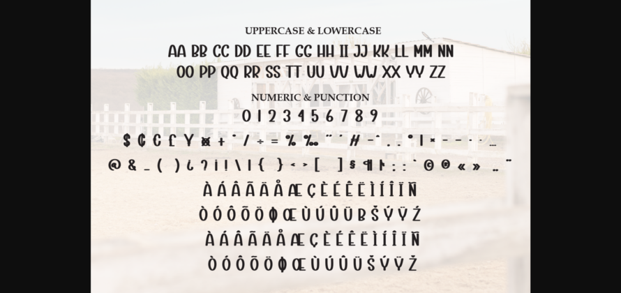 Simple Farmhouse Font Poster 9