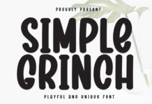 Simple Grinch Font Poster 1