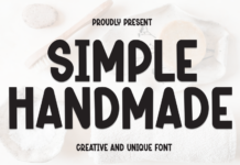 Simple Handmade Font Poster 1