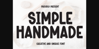 Simple Handmade Font Poster 1