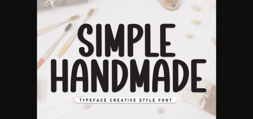 Simple Handmade Font Poster 3