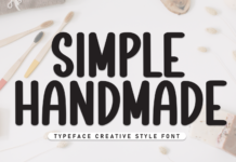 Simple Handmade Font Poster 1