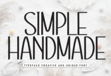 Simple Handmade Font Poster 1