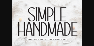 Simple Handmade Font Poster 1