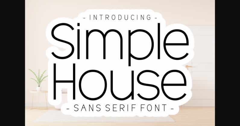 Simple House Font Poster 3