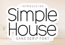 Simple House Font Poster 1