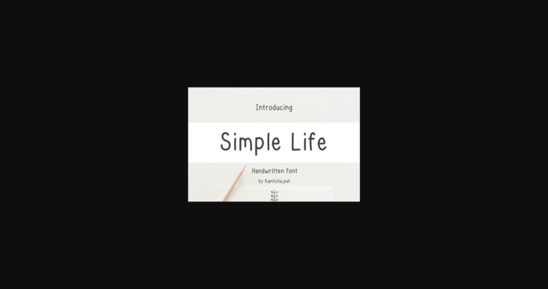 Simple Life Font Poster 3