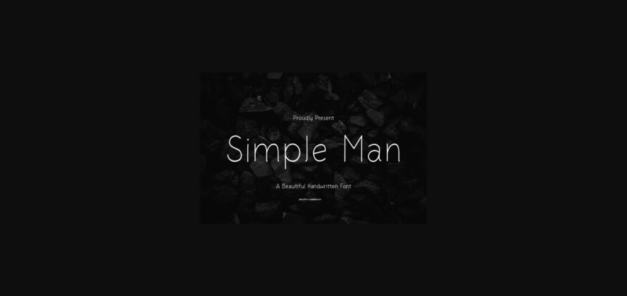 Simple Man Font Poster 3