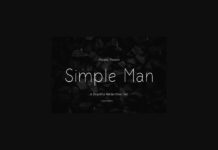 Simple Man Font Poster 1