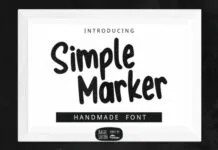 Simple Marker Font Simple Marker Font