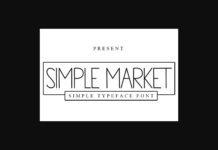 Simple Market Font Poster 1