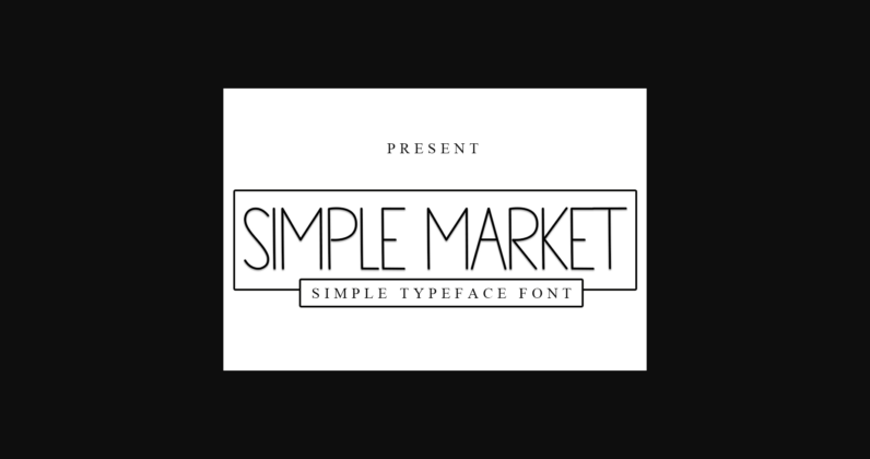 Simple Market Font Poster 1