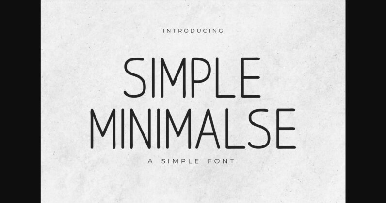 Simple Minimalse Font Poster 3