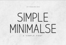 Simple Minimalse Font Poster 1