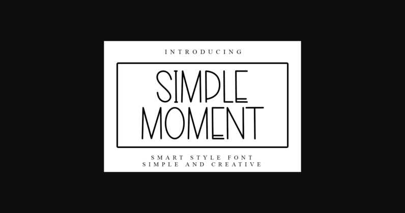 Simple Moment Font Poster 3