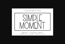 Simple Moment Font Poster 1