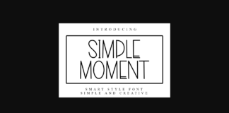 Simple Moment Font Poster 1