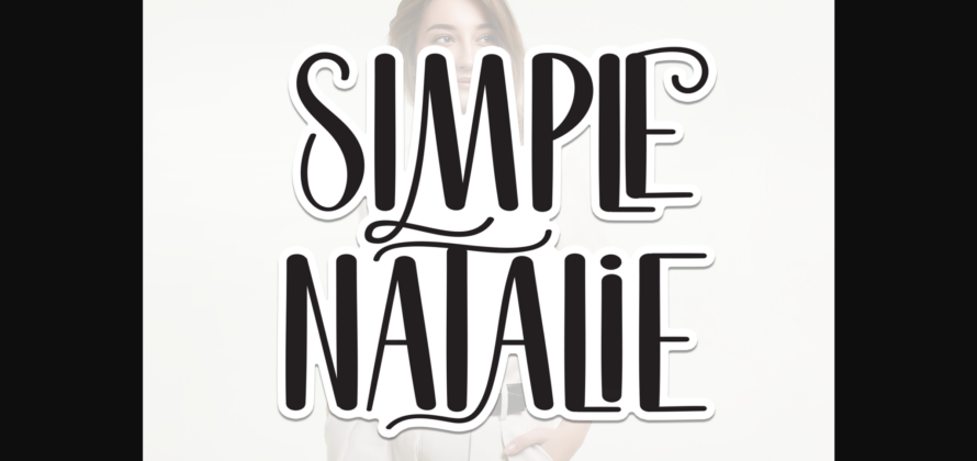 Simple Natalie Font Poster 3