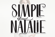 Simple Natalie Font Poster 1