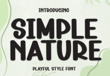 Simple Nature Font Poster 1