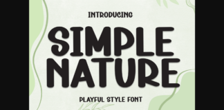 Simple Nature Font Poster 1