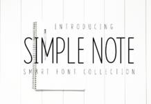 Simple Note Font Poster 1