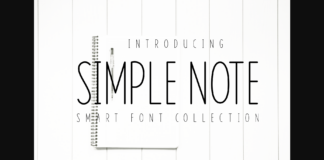 Simple Note Font Poster 1