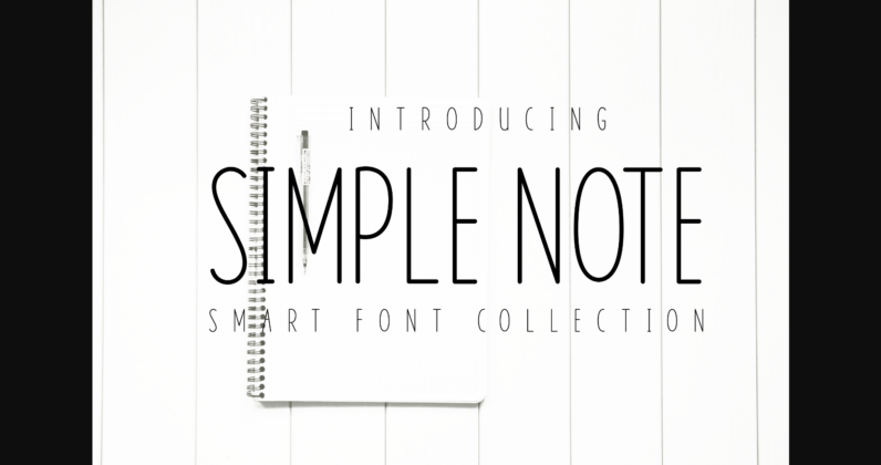 Simple Note Font Poster 1