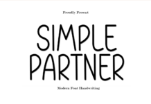 Simple Partner Font Poster 1