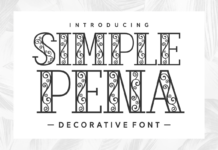 Simple Pena Font Poster 1